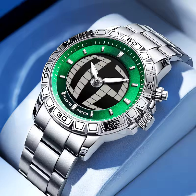 Montre Exceptionnelle et Moderne avec Bracelet en Acier Inoxydable pour Hommes