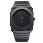 Montre Élégante et Sophistiquée avec Bracelet en Acier Noir Inoxydable pour Hommes