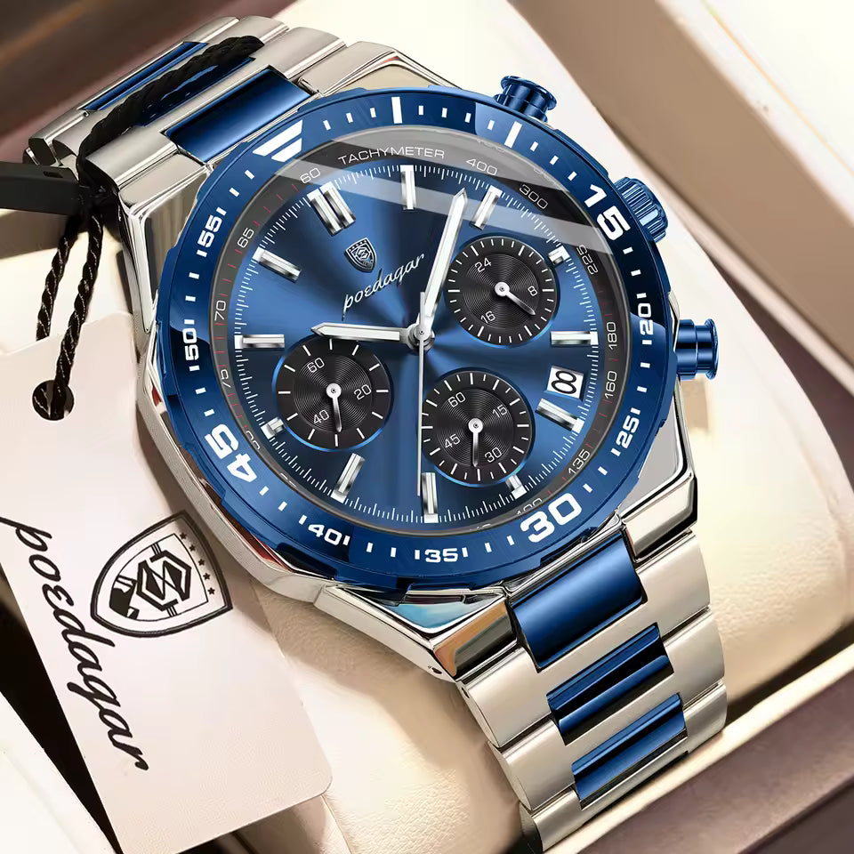 Montre Moderne Élégante et Tendance en Acier Robuste pour Hommes