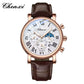 Montre Classique Élégante avec Bracelet en Cuir Raffiné et Confortable pour Hommes