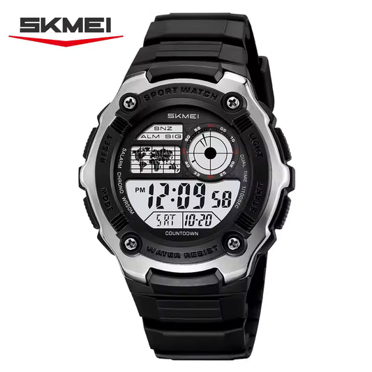 Montre Multifonction Moderne avec bracelet en silicone souple pour Hommes
