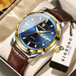 Montre classique élégante avec Bracelet en cuir confortable pour hommes