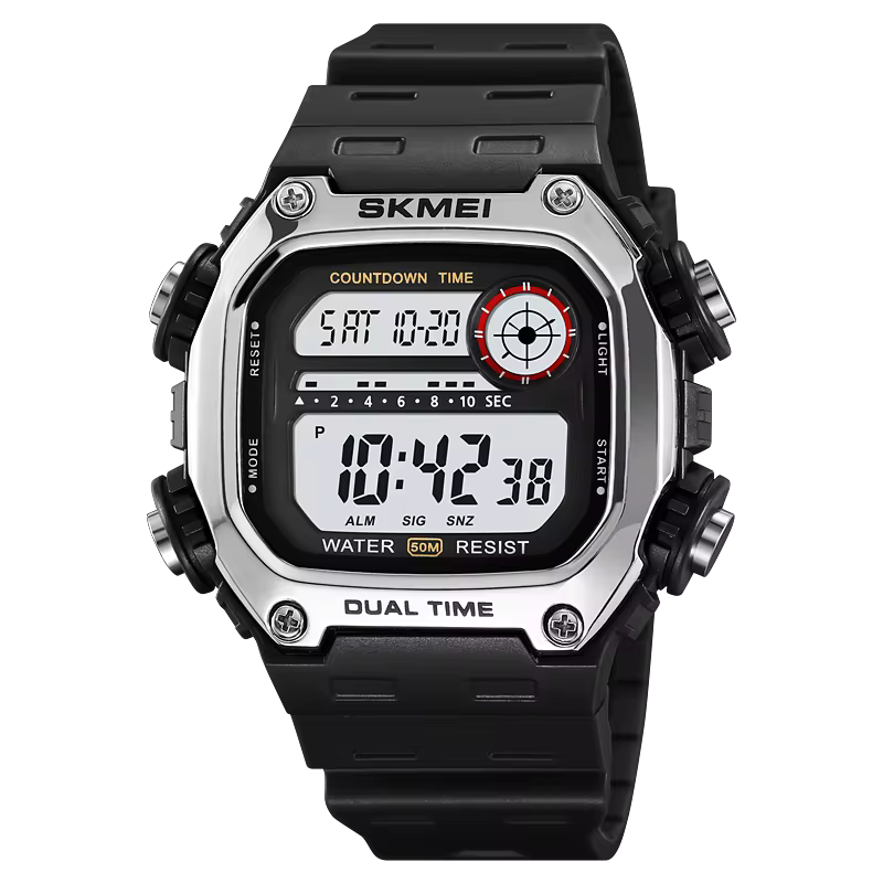 Montre Sportive Premium Robuste avec Bracelet en Silicone Souple pour Hommes