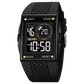 Montre Multifonction Moderne avec Bracelet en Silicone pour Hommes
