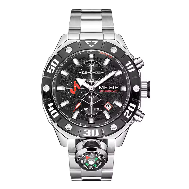 Montre Exceptionnelle Moderne avec Bracelet en acier Inoxydable pour Hommes
