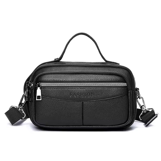 Sac à Bandoulière Pratique et Moderne en Cuir Véritable pour Hommes