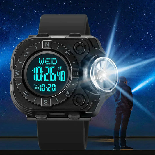 Montre numérique multifonction pour hommes