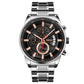 montre de luxe à Quartz en acier inoxydable pour hommes
