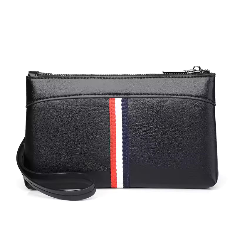 Sac à Main Élégant en Cuir Véritable avec Grande Espace pour Hommes