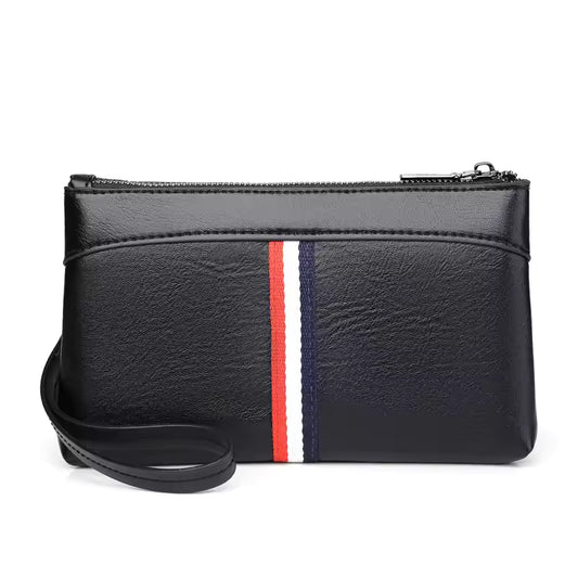 Sac à Main Élégant en Cuir Véritable avec Grande Espace pour Hommes