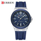 Montre à Quartz avec Bracelet en Silicone Souple et Résistant pour Hommes