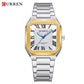 Montre Carrée Luxueuse et Élégante avec Bracelet en Acier Inoxydable pour Hommes