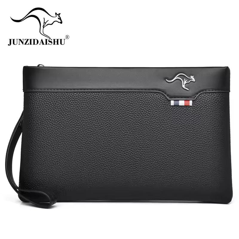 Sac Élégant et Pratique en Cuir Véritable avec Grande Espace pour Hommes Modernes