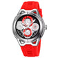 Montre Exceptionnelle et Moderne avec Bracelet en Silicone Souple pour Hommes