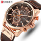 Montre de luxe pour homme CURREN avec chronographe