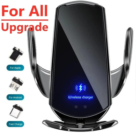 Support de téléphone et chargeur sans fil tout-en-un pour voiture