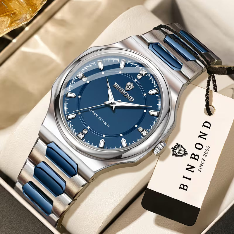 Montre Luxueuse Élégante et Résistante avec Bracelet en Acier Inoxydable pour Hommes