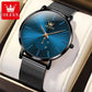 Montre-Bracelet à Quartz Ultra-Mince pour Homme