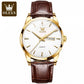 Montre Classique Raffinée et Intemporelle avec Bracelet en Cuir pour Hommes